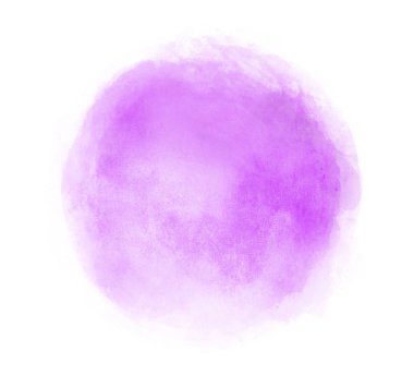 Arkaplan olarak beyaz üzerine suluboya daire