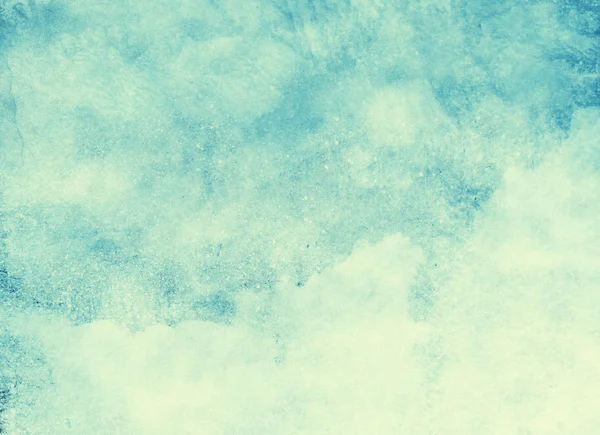 Farbenhimmel mit Wolken als Hintergrund. Aquarell — Stockfoto