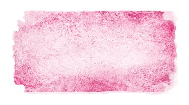 Suluboya dikdörtgen arkaplanı beyaza izole edildi