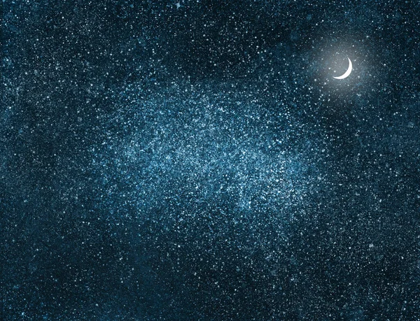Нічне небо з зірками як фон — стокове фото