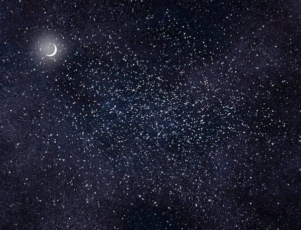 Night sky with stars as background — Stock Photo, Image
