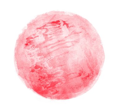 Arkaplan olarak beyaz üzerine suluboya daire