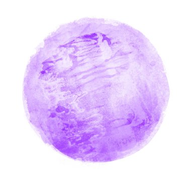 Arkaplan olarak beyaz üzerine suluboya daire