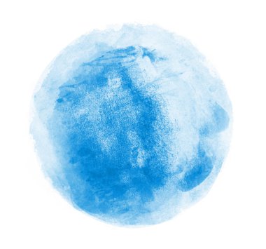 Arkaplan olarak beyaz üzerine suluboya daire