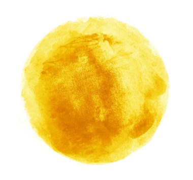 Arkaplan olarak beyaz üzerine suluboya daire