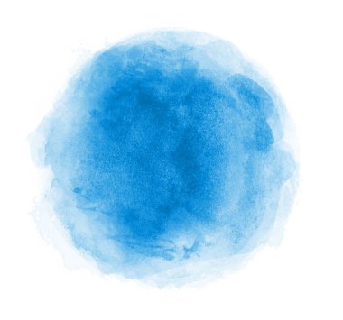 Arkaplan olarak beyaz üzerine suluboya daire