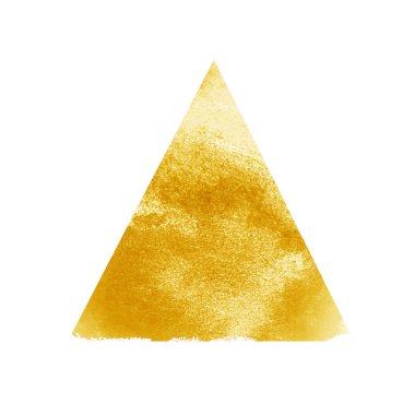 Beyaz arkaplanda suluboya üçgeni