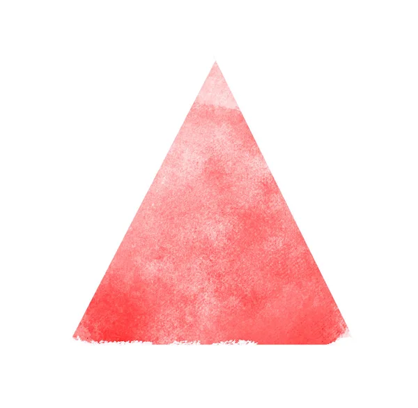 Triangle aquarelle sur fond blanc — Photo