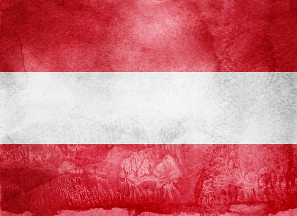 Flaga akwarela na tle. Austria — Zdjęcie stockowe