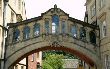 The Bridge of Sighs (Hertford Bridge), Oxford University, UK clipart