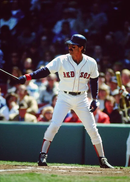 Boston Red Sox Bill Buckner Bats Game Fenway Park Boston — Stock Photo, Image