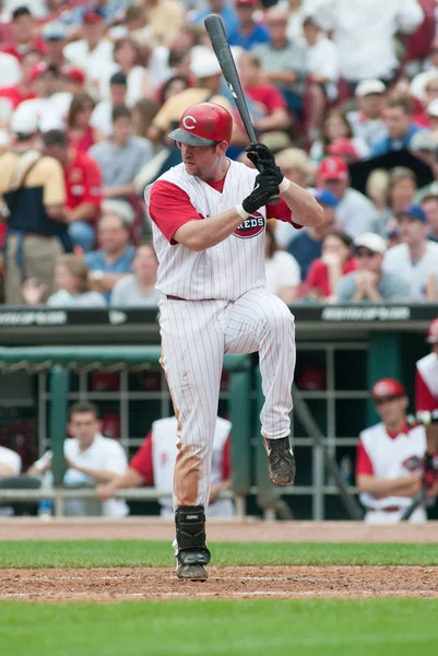 Sean Casey Action Chicago Cubs June 2003 Great American Ballpark — Stock Photo, Image