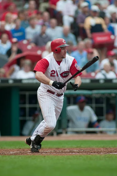 Cincinnati Reds Sean Casey Acción Junio 2003 Great American Ballpark — Foto de Stock