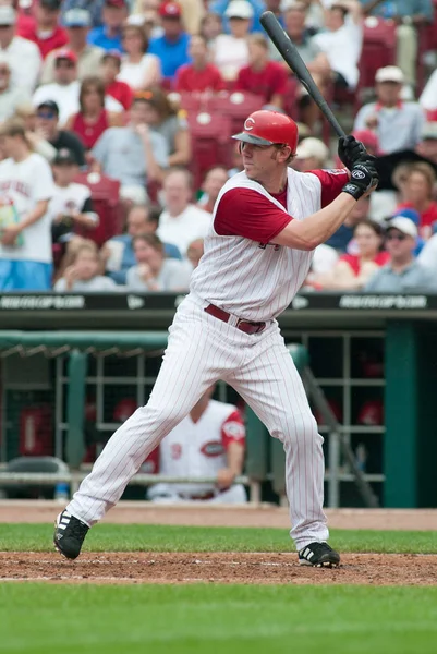 Cincinnati Rojos Bateador Murciélagos Contra Los Cachorros Chicago Junio 2003 — Foto de Stock