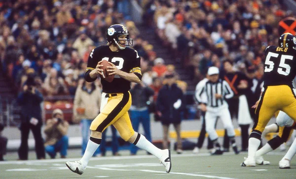 ピッツバーグ スチールスターズ ホール フェームQbテリー ブラッドショー Nflaction Three Riverss Stadium 1970年代に撮影された画像 ストック画像