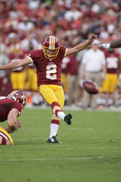 Kicker Kai Forbath Schopt Een Field Goal Als Washington Redskins — Stockfoto