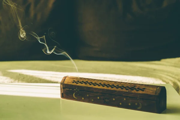 Incense stick. Aromatherapy. Pure relaxation theme — Stock Photo, Image