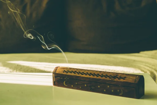 Incense stick. Aromatherapy. Pure relaxation theme. — Stock Photo, Image