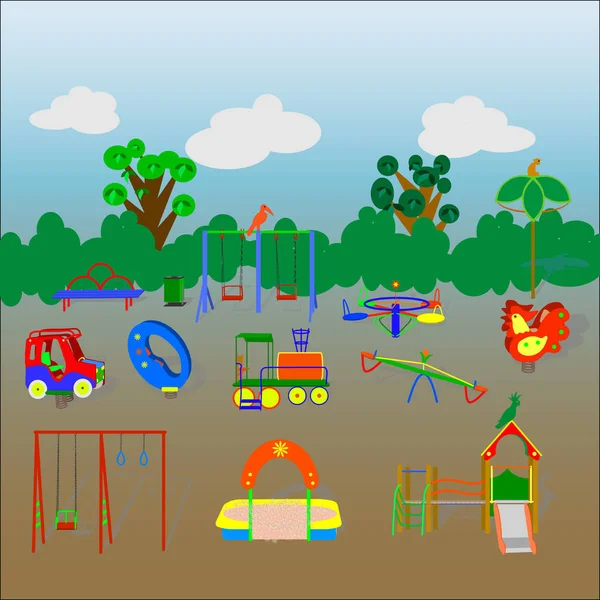 Dětské hřiště — Stockový vektor