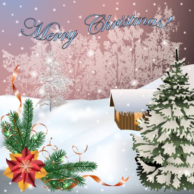 arka plan Christmas tebrik kartı. 