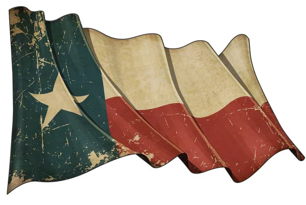 У віці Texan прапор — стокове фото