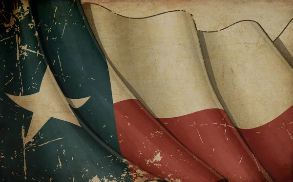 Texan Flag Old Pape — Stock Photo, Image