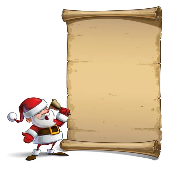 Ευτυχισμένος Santa Scroll - Χο Χο Χο — Διανυσματικό Αρχείο