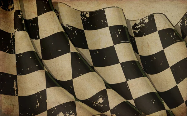 Wyścig macha flagą stary papier — Zdjęcie stockowe