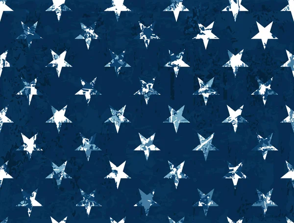 American Flag Stars - Modello senza cuciture strutturato — Vettoriale Stock