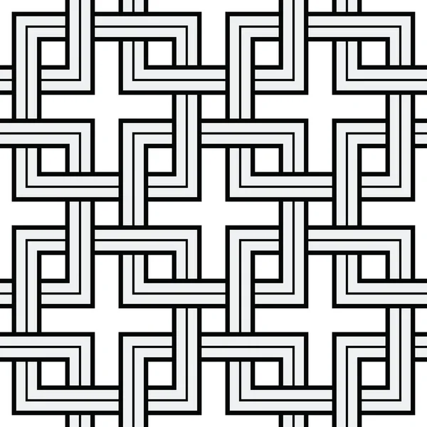 Viking Seamless Pattern - Chained Squares — 스톡 벡터