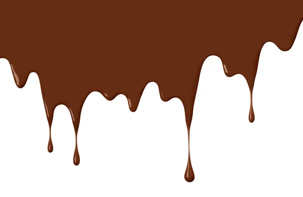 Chocolate Brown Paint Drips Use Background — Stock Photo, Image