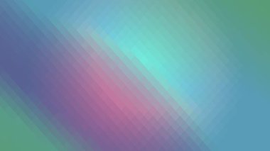 Poligonal pembe mavi yeşil degrade duvar kağıdı