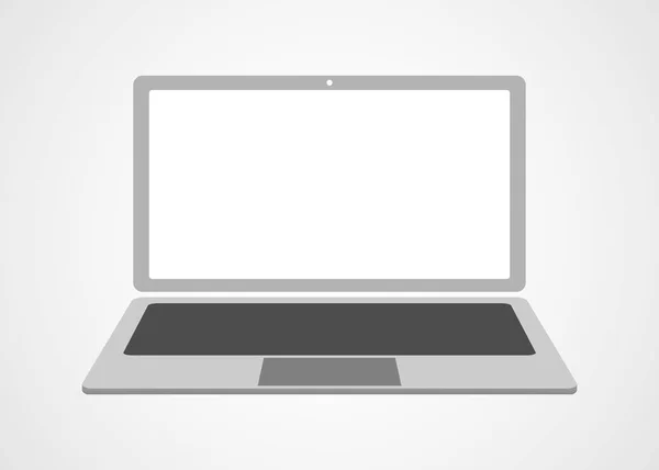 Moderne lege Laptop Vector geïsoleerd — Stockvector