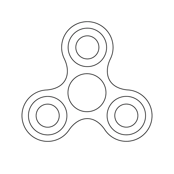 Spinner illüstrasyon izole kıpır