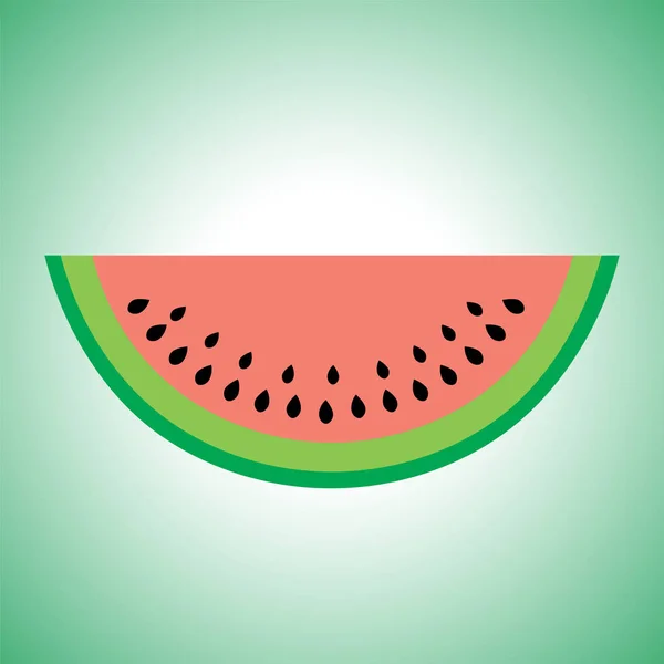 Sommaren färska saftiga vattenmelon Slice — Stockfoto
