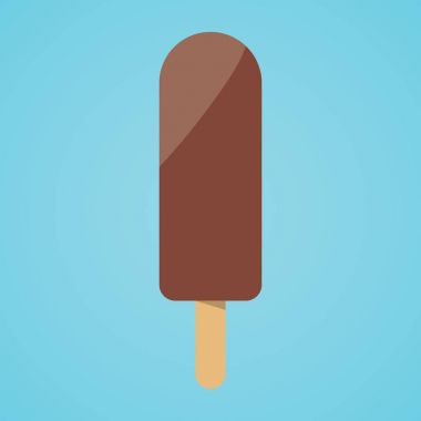 Çikolata Lolly dondurma izole