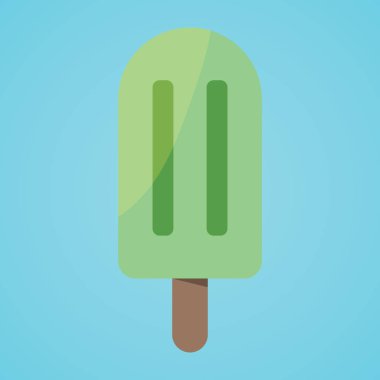 Lolly dondurma izole