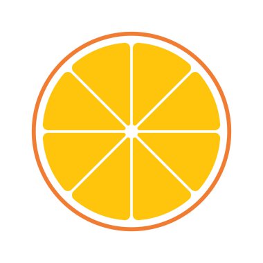 Taze sulu Portakal dilim izole