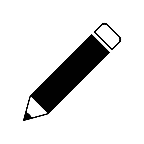 Icono de lápiz simple Aislado, Oficina, Escuela — Foto de Stock