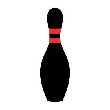 PIN vektör illüstrasyon izole Bovling ayakta