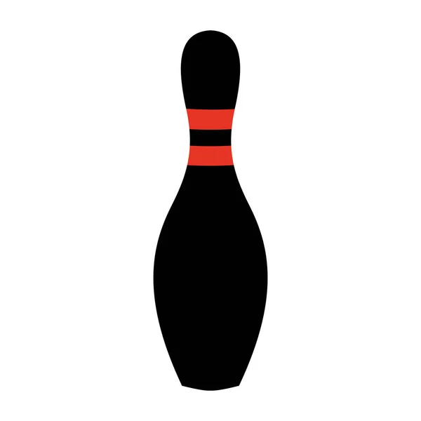 Illustration vectorielle de broche de bowling debout isolé — Image vectorielle