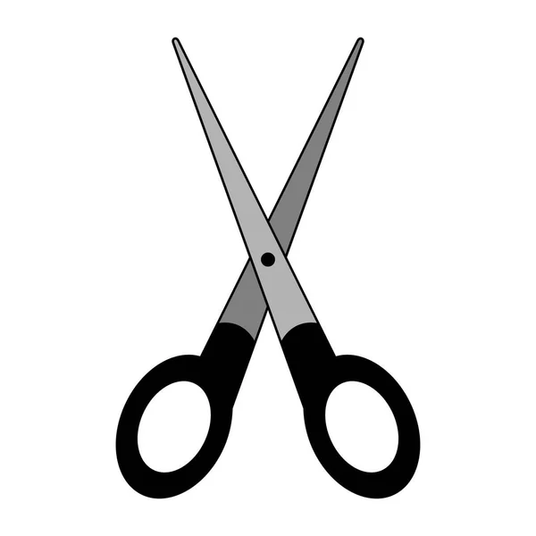 Černá Office nůžky izolované vektorové ilustrace — Stockový vektor