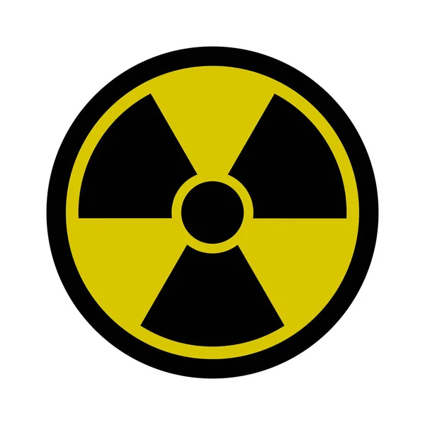 Радиационный знак - ядерная угроза — стоковый вектор