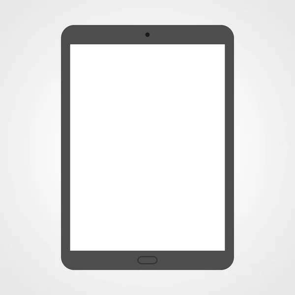 Modernes Tablet mit leerem Bildschirmvektor isoliert — Stockvektor