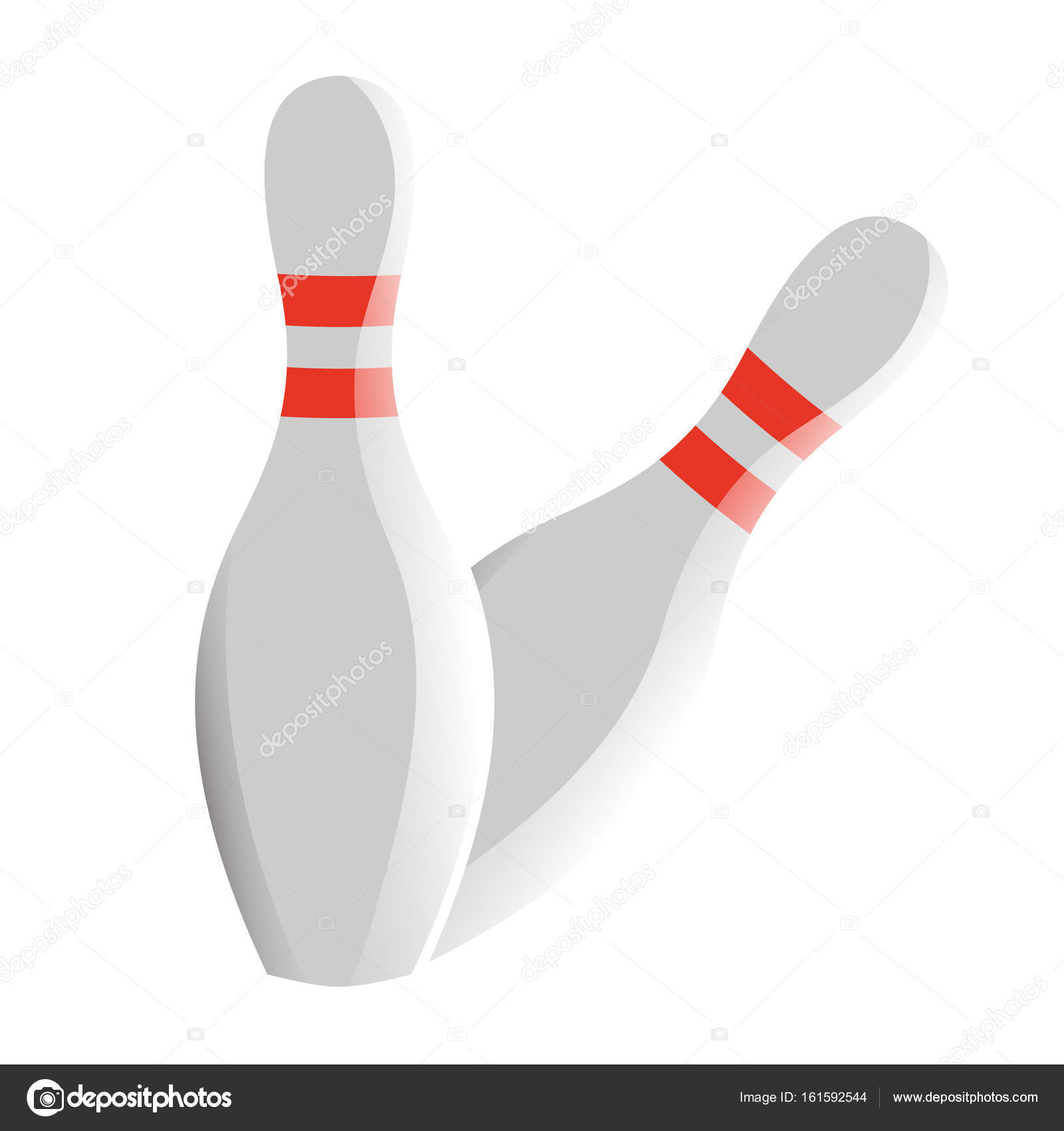 two bowling pins about