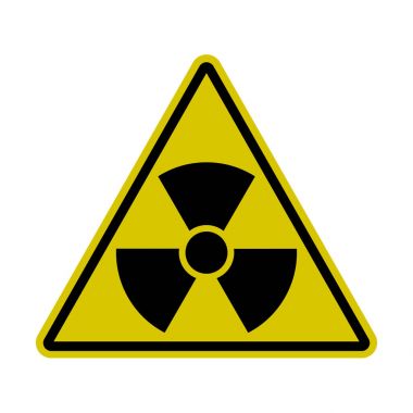 Üçgen radyasyon işaretini - nükleer tehdit