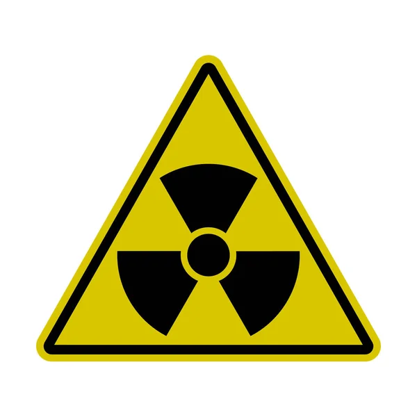 Señal de radiación triangular - Amenaza nuclear —  Fotos de Stock