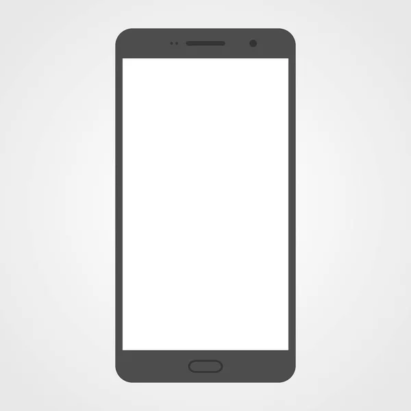 Modern smartphone ile izole boş bir ekran