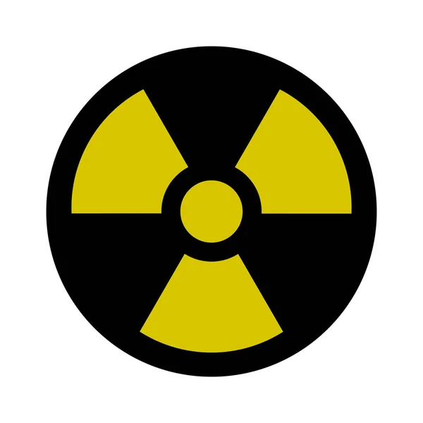 Sinal de radiação - Ameaça nuclear — Fotografia de Stock