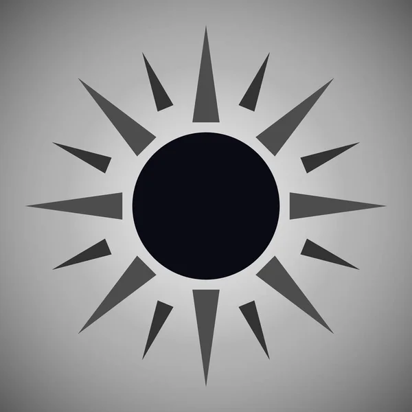 Dark Sun Shinning, Concept - Darkness, Evil, Night — Stock Vector